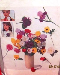 8331 77 IRIS, DAISY, CARNATION, PANSY, ROSE, VIOLET PATTERN